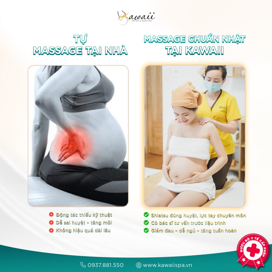 Massage bầu chuyên nghiệp – An toàn, chuẩn Nhật tại KAWAII MEDICARE
